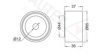 AUTEX 651254 Deflection/Guide Pulley, timing belt